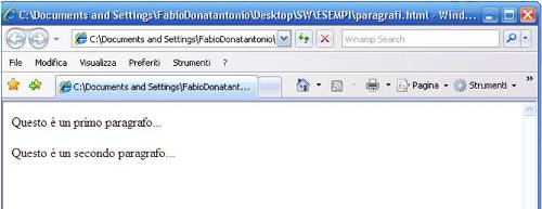 Paragrafi HTML